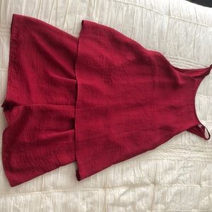 Dark Red Romper